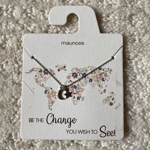 Silver Moon/Star Necklace